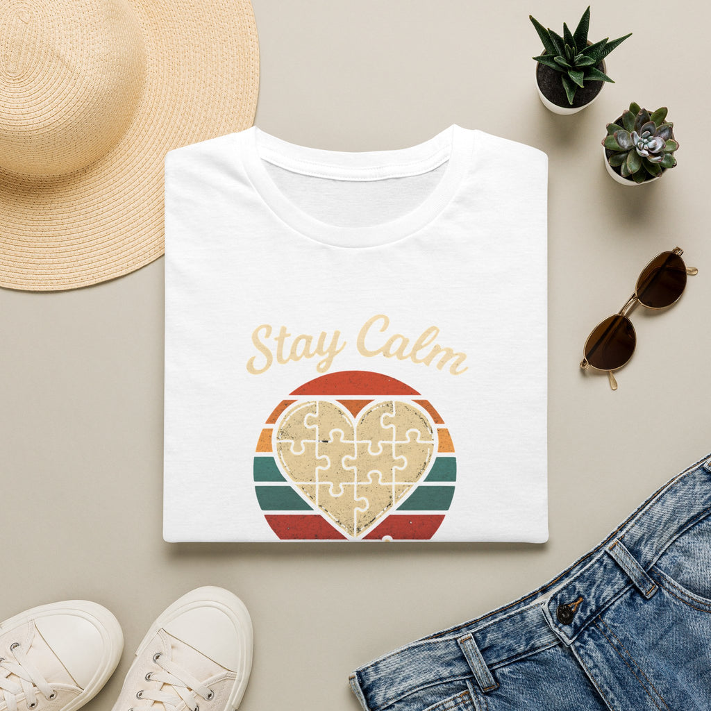 Stay Calm Puzzle On T-Shirt